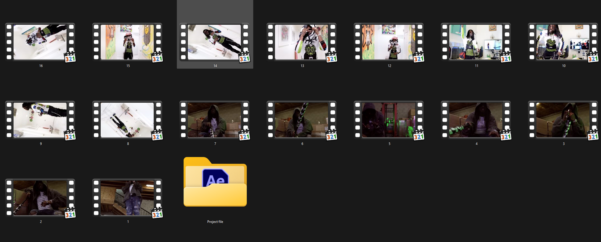 Editing Clips pack (8GB)