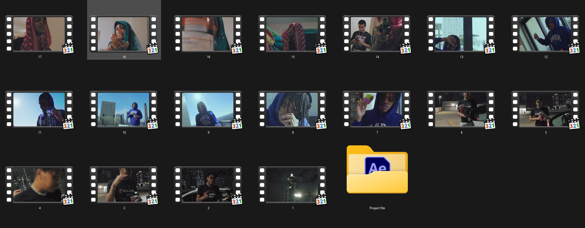 Editing Clips pack (8GB)