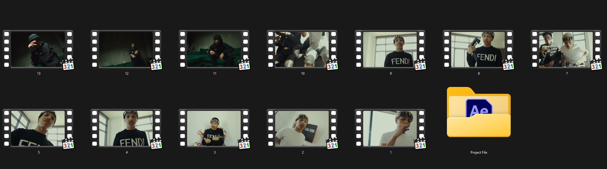 Editing Clips pack (8GB)