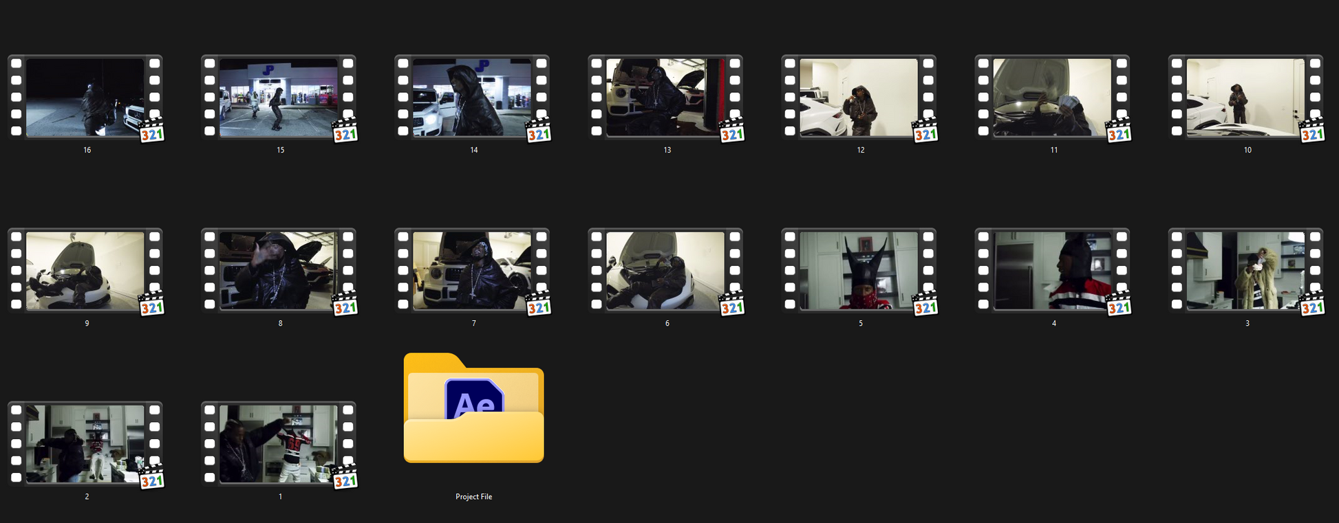 Editing Clips pack (8GB)