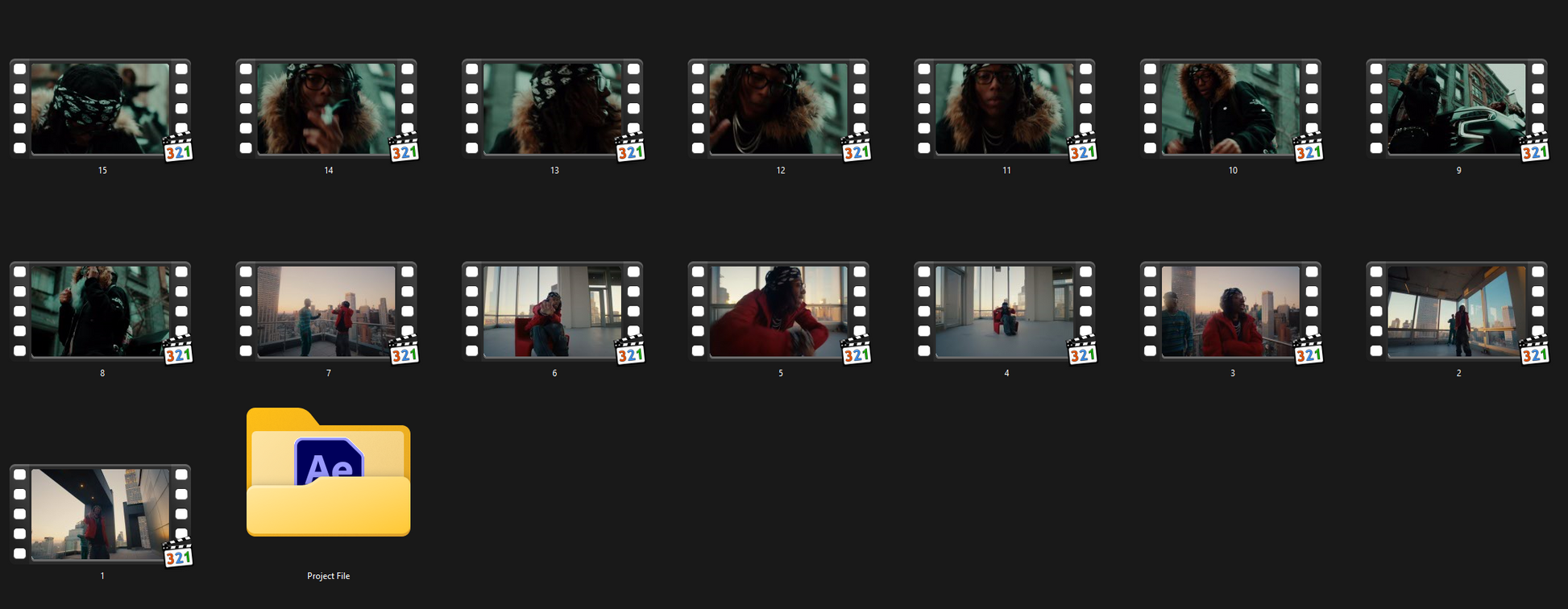Editing Clips pack (8GB)