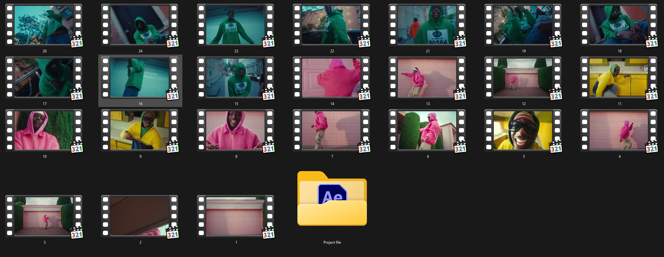 Editing Clips pack (8GB)