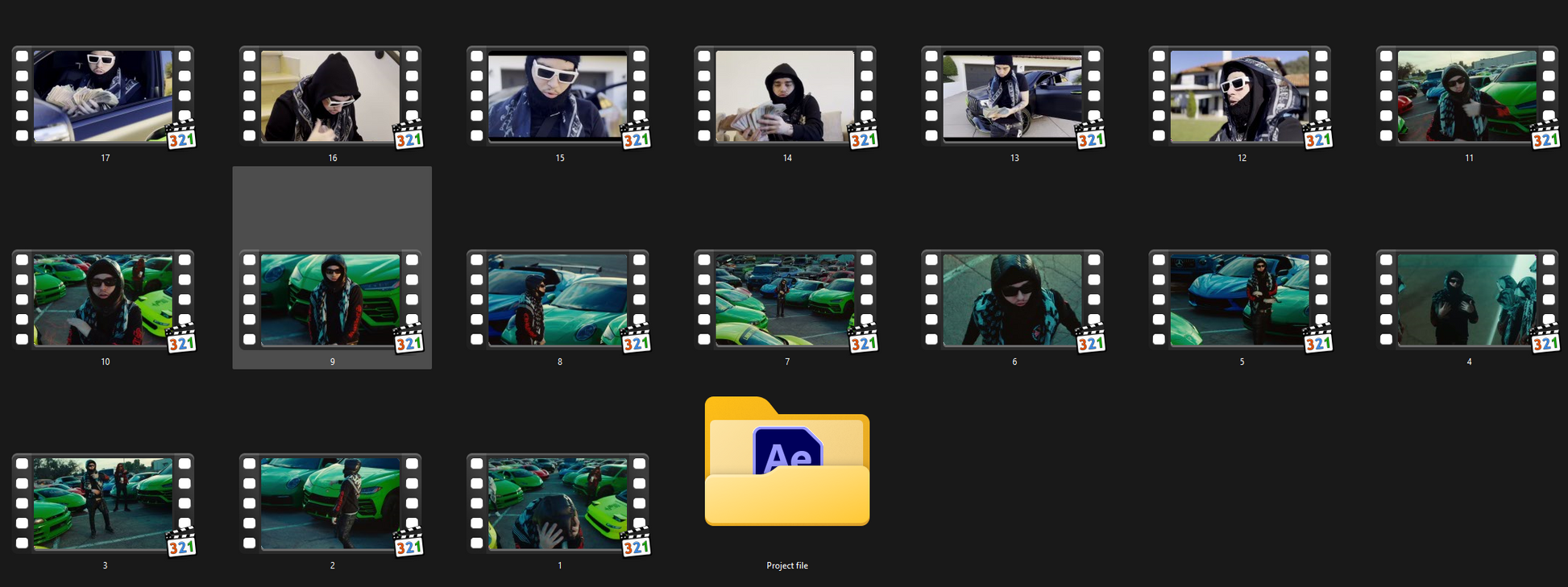 Editing Clips pack (8GB)