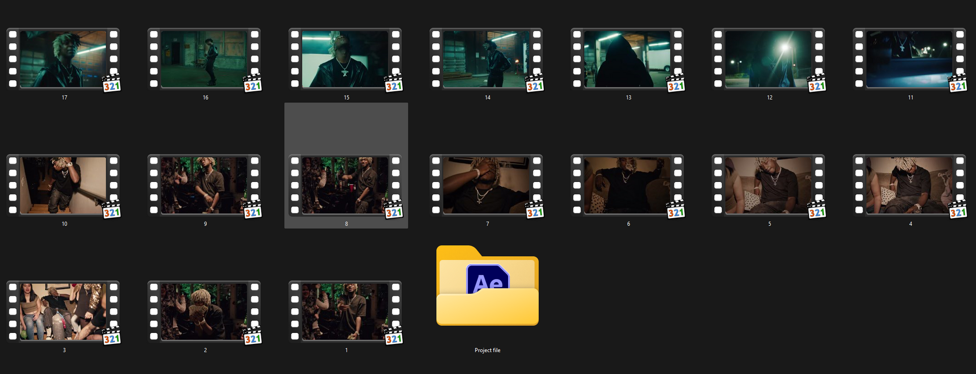Editing Clips pack (8GB)