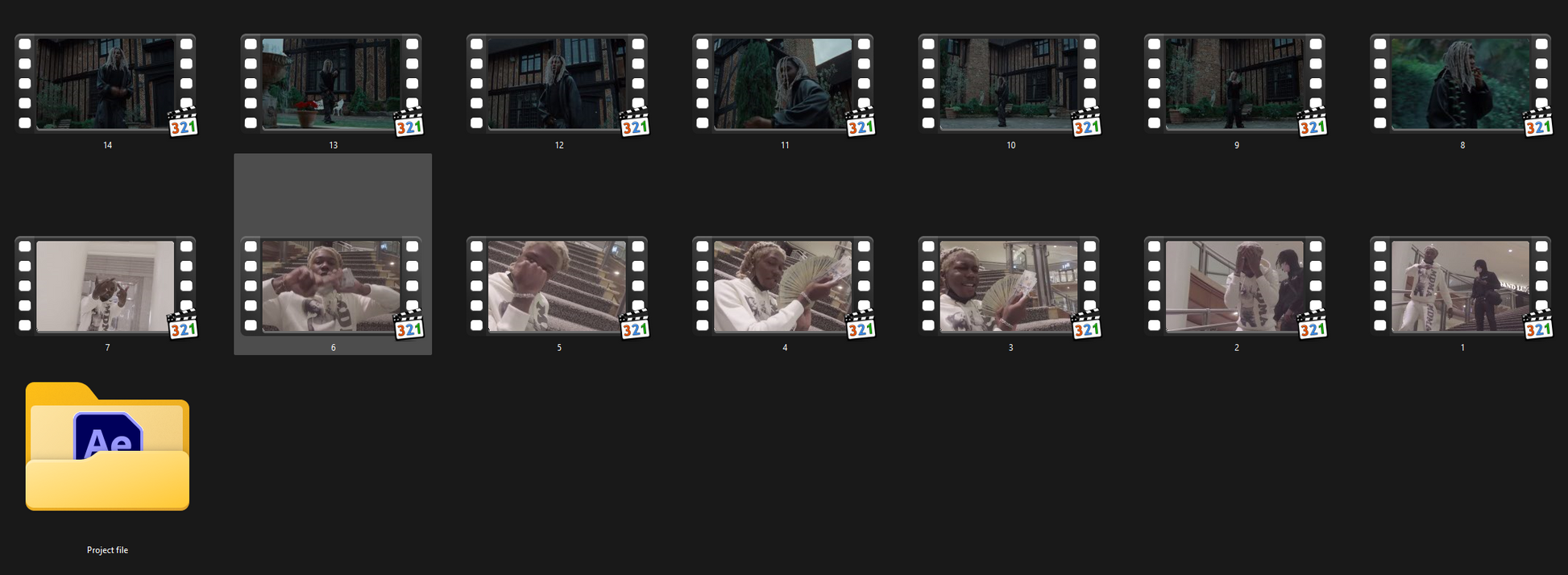 Editing Clips pack (8GB)