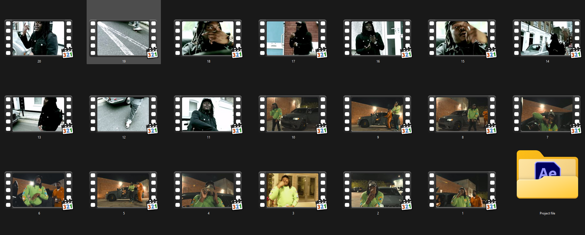 Editing Clips pack (8GB)