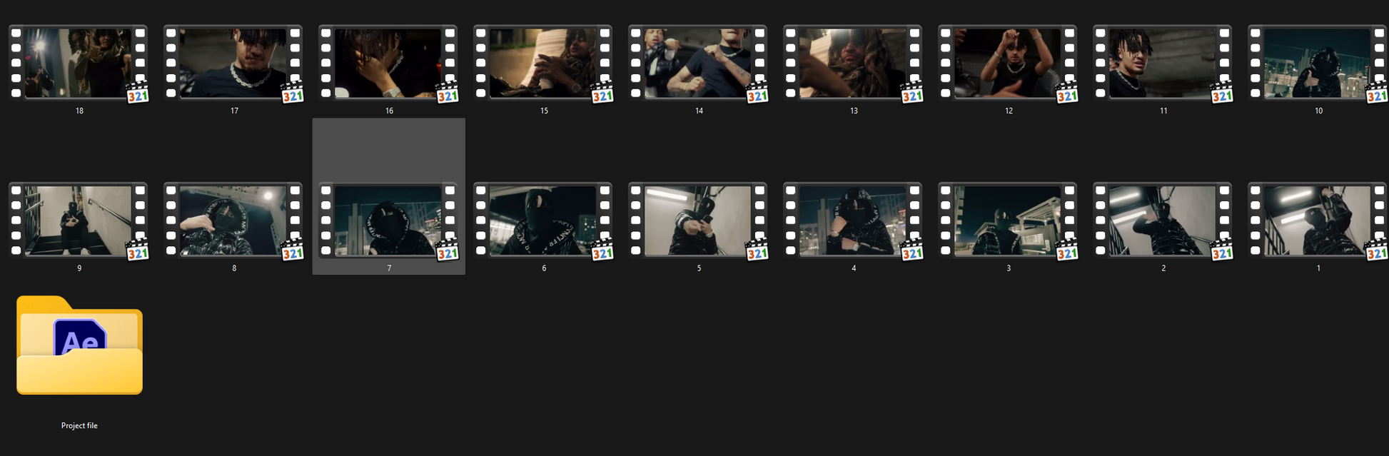 Editing Clips pack (8GB)
